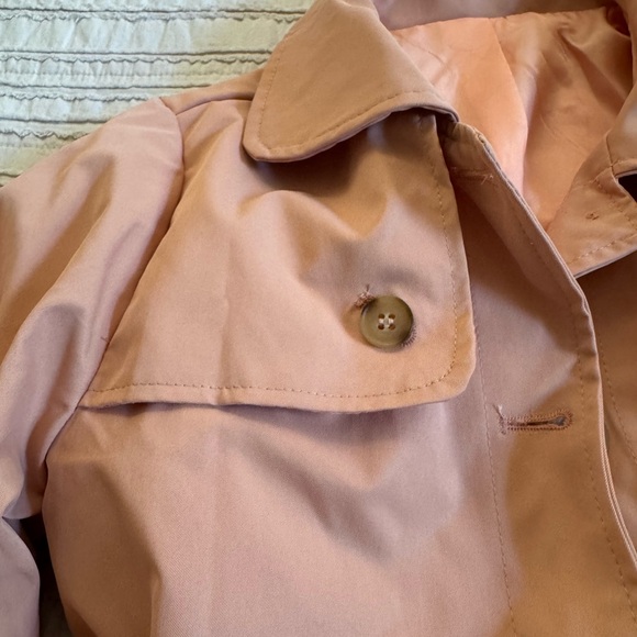 Girls Tan Trench Coat - Picture 4 of 5